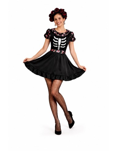 Kostüm Catrina Größe M | Erwachsene kostumiert der König des Karnevals