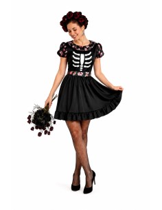 Kostüm Catrina Größe M | Erwachsene kostumiert der König des Karnevals
