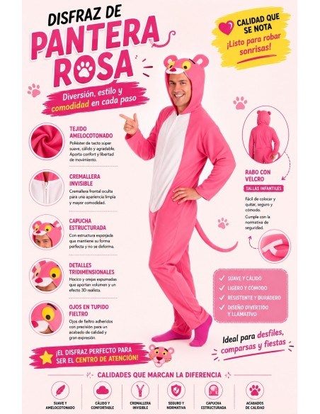 Disfraz Pantera Talla L | Disfraces Adultos El Rey del Carnaval