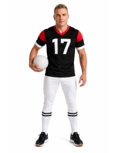Verkleiden Rugby-Player Größe L | Erwachsene kostumiert der König des Karnevals 2