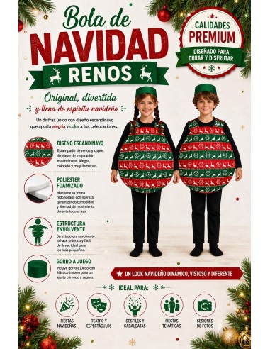 Disfraz Bola Navidad Renos Nuevo