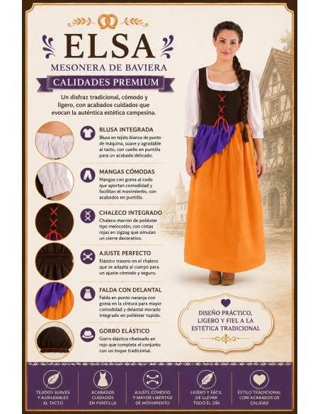Innkeeper Costume Size M | Adult Costumes The King of Carnival