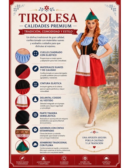 Tyrolean Costume Size M | Adult Costumes The Carnival King
