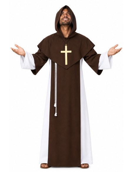 Disfraz Monje Talla L - de alta calidad, ideal para carnaval, fiestas temáticas y eventos especiales