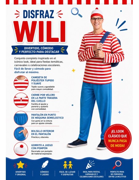 Costume Wili Size L | Costumes for Adults The King of Carnival