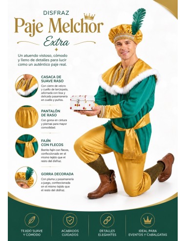 Page Costume Melchior Extra Large Size | Adult Costumes The Carnival King