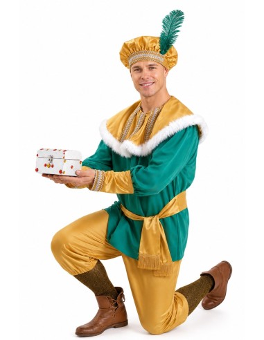 Disfraz Paje Melchor Extra Talla L - de alta calidad, ideal para carnaval, fiestas temáticas y eventos especiales