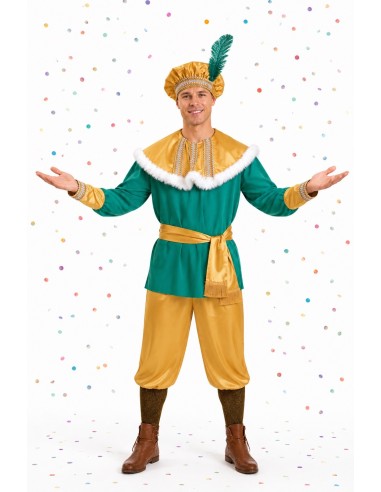 Fantasia de Pajem Melchior Tamanho Extra Grande | Fantasias para Adultos O Rei do Carnaval