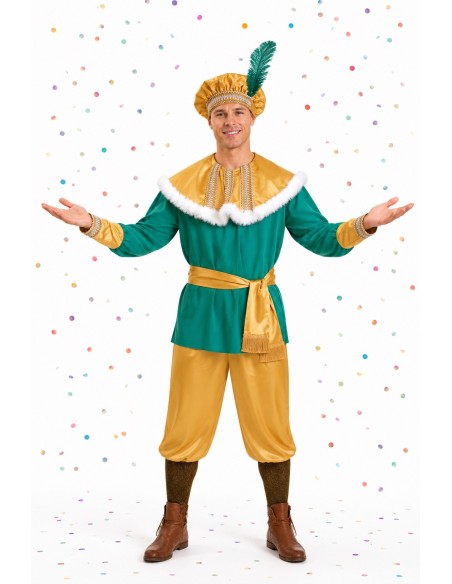 Fantasia de Pajem Melchior Tamanho Extra Grande | Fantasias para Adultos O Rei do Carnaval