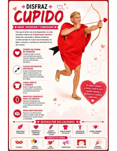 Costume Cupidon Taille L | Costumes pour Adultes Le Roi du Carnaval