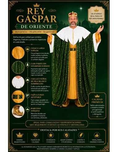 Disfraz Rey Gaspar Talla L Nuevo | Disfraces Adultos El Rey del Carnaval