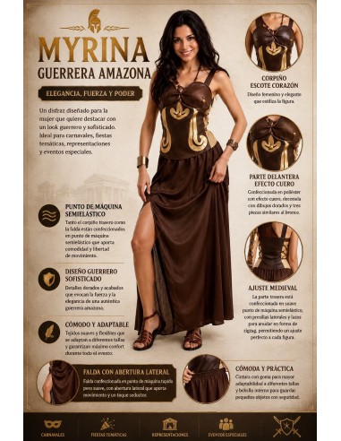 Warrior Costume Size M | Adult Costumes The King of Carnival