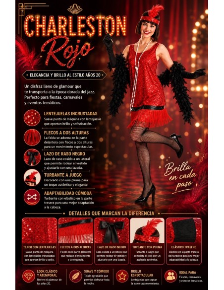 Fato Charleston Tamanho M | Fantasias para Adultos O Rei do Carnaval