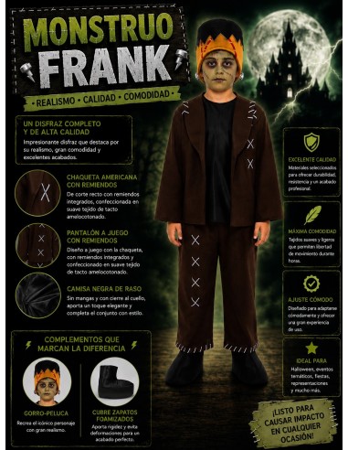 Monster Frank Costume New | Children's Costumes The Carnival King
