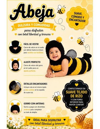 Costume d'ape nuovo | Costumi per bambini de Il Re del Carnevale