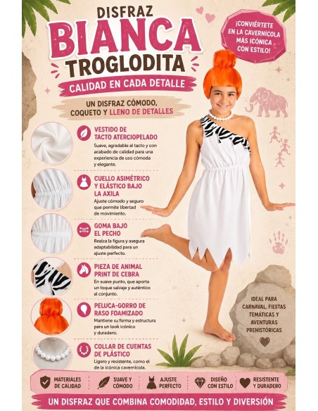 Weiße Troglodyte egable | Kinderkostüme der König des Karnevals