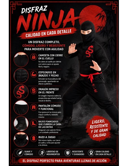 Ninja Costume | Children's Costumes The King of Carnival