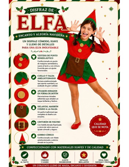 Costume d'elfe | Costumes pour enfants Le Roi du Carnaval