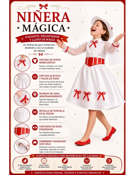 Déguisement de Nounou Magique | Costumes pour Enfants Le Roi du Carnaval