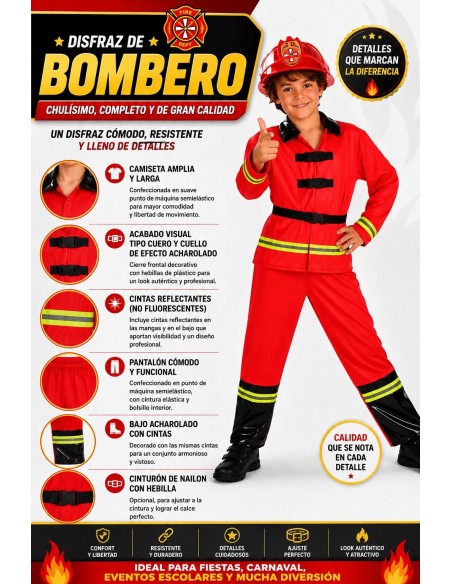 Feuerwehrmann verschleiern | Kinderkostüme der König des Karnevals