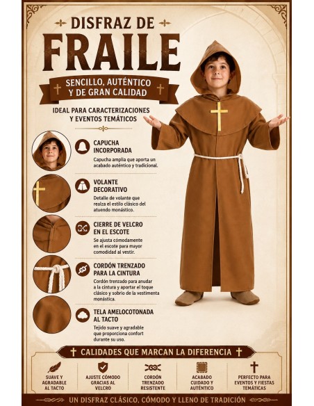 Fraile-Verkleidung | Kinderkostüme der König des Karnevals