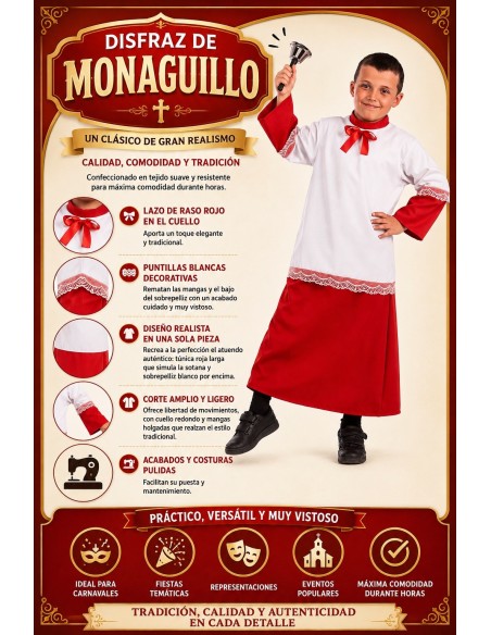 Costume da chierichetto | Costumi per bambini Il Re del Carnevale