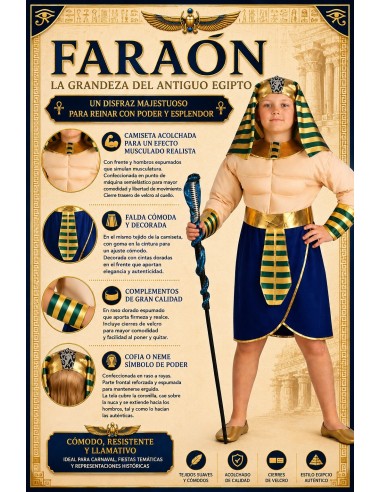 Costume de pharaon | Déguisements pour enfants, Le Roi du Carnaval