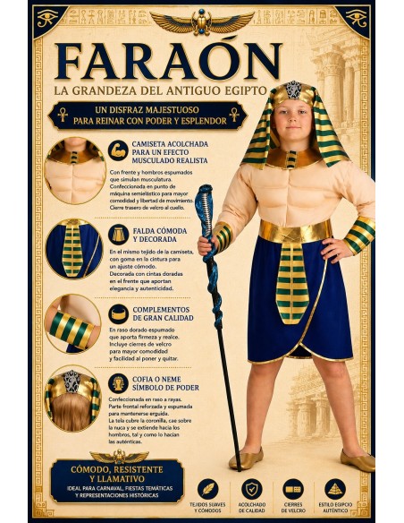 Pharaoh Costume | Children's Costumes The King of Carnival