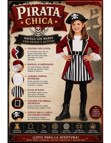 Pirate Girl Costume | Children's Costumes The King of Carnival