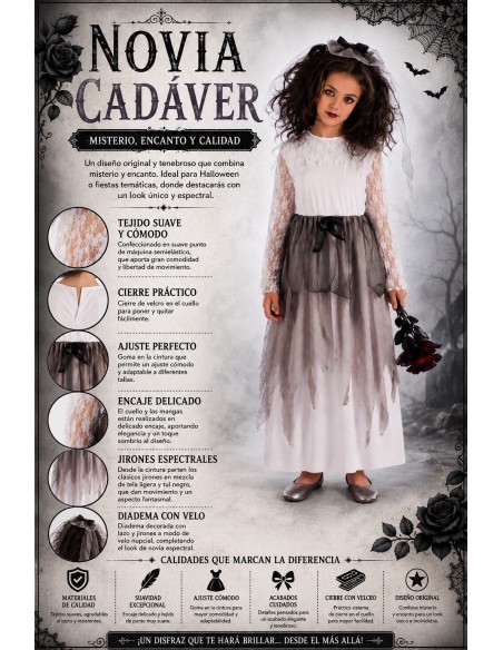 Corpse Bride Costume | Children's Costumes The King of Carnival