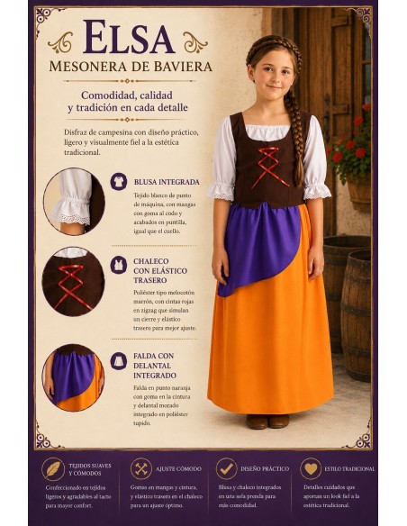 Disfraz Mesonera | Disfraces Infantiles El Rey del Carnaval