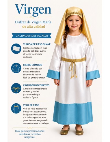 Disfraz Virgen | Disfraces Infantiles El Rey del Carnaval