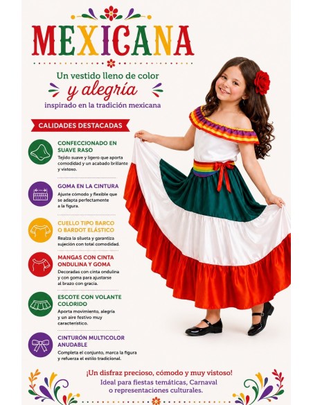 Costume Mexicain | Costumes pour Enfants Le Roi du Carnaval