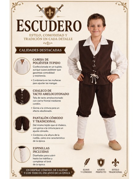 Verkleidung Escudero | Kinderkostüme der König des Karnevals