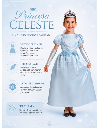 Blue Princess Costume | Children's Costumes The Carnival King