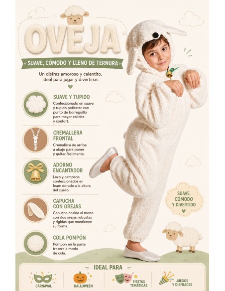 Sheep Costume | Children's Costumes at El Rey del Carnaval