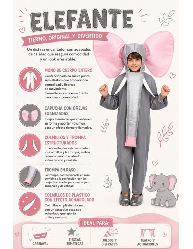 Fantasia de Elefante | Fantasias Infantis O Rei do Carnaval
