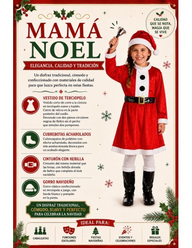 Déguisement Mère Noël | Costumes pour enfants Le Roi du Carnaval