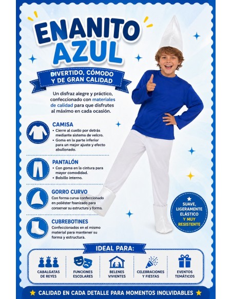 New Blue Dwarf Costume | Children's Costumes from El Rey del Carnaval