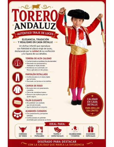 Costume de torero | Costumes pour enfants Le Roi du Carnaval
