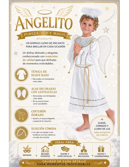 Little Angel Costume | Children's Costumes The Carnival King