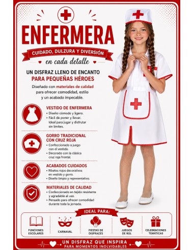 Costume Infirmière | Costumes Enfants Le Roi du Carnaval