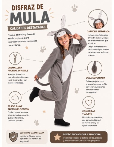 Costume de mulet | Costumes pour enfants Le Roi du Carnaval