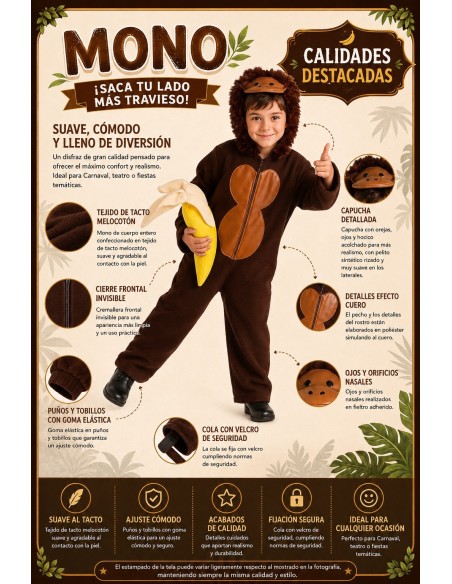 Fato de Macaco | Disfarces Infantis O Rei do Carnaval