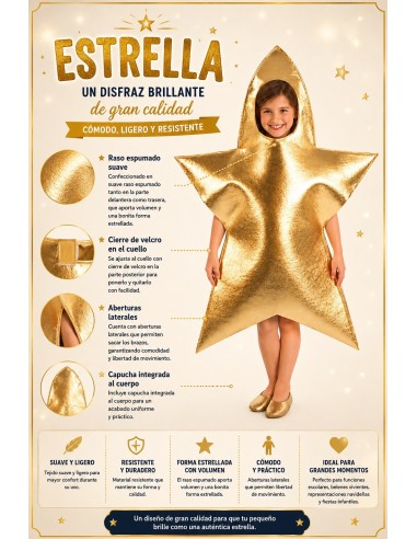 Costume Étoile | Costumes pour Enfants Le Roi du Carnaval
