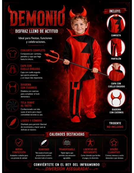 Costume de démon | Costumes pour enfants Le Roi du Carnaval