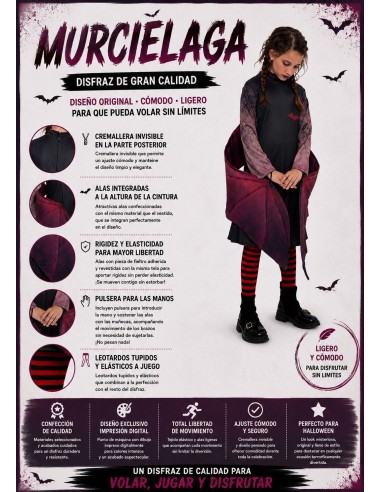 Bat Costume 8/10 Years New | Children's Costumes The Carnival King