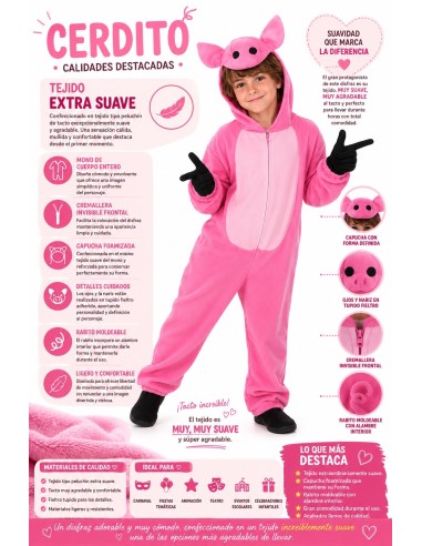 Costume de Cochon | Costumes pour Enfants Le Roi du Carnaval