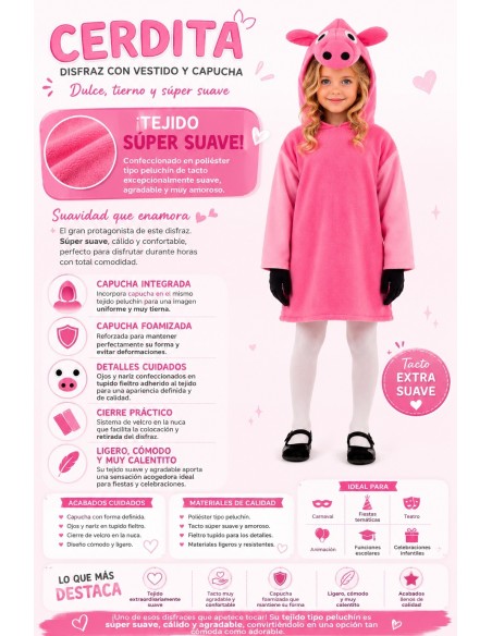 Costume de cochon | Costumes pour enfants Le Roi du Carnaval