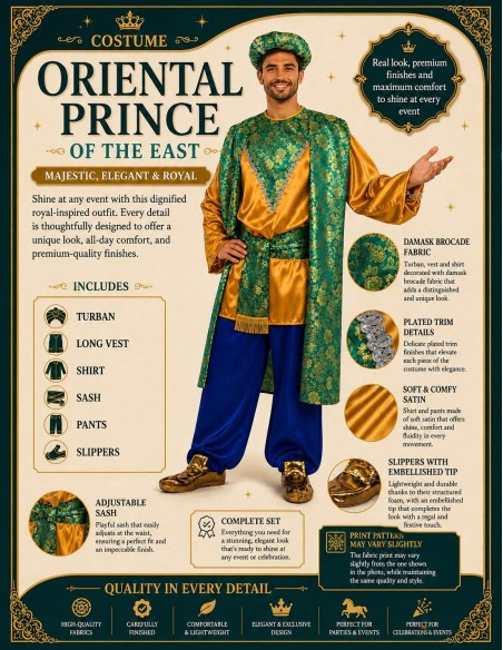 Page Baltasar Costume Size L New | Adult Costumes The King of Carnival
